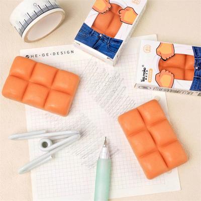 1 mini gomme pour muscles abdominaux, type pain, moins de poussière, outils de correction, de nettoyage, de bureau, d'école