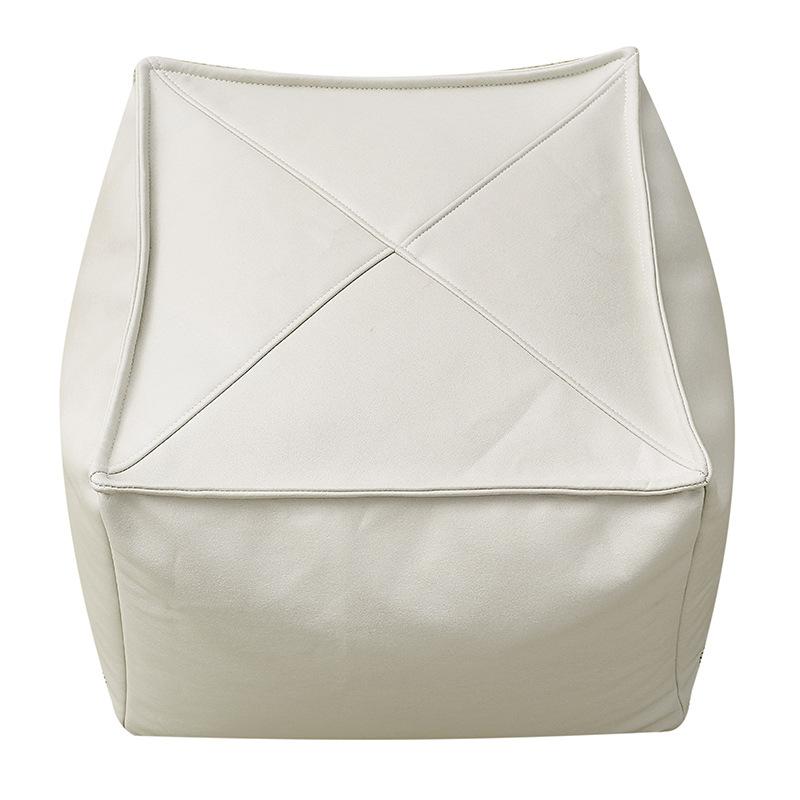 Japanisches Futon Kissenbezug Quadratisch Marokkanisches Leder Kissen Pouf Nordische Heimdekoration Hocker Sofa Fußhockerbezug Ohne Füllung
