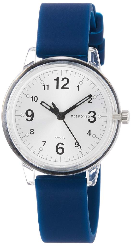 [Fieldwork] Watch Analog Crecon Clear Case Silicone Belt GY001-3 Women's Blue