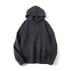 Autumn Retro Washed Patch Hooded Men'S Sweater Heavy Loose Top American Trendy Casual Jacket