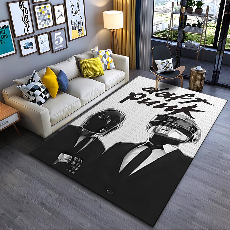 Artistic Geometric Modern Wall Art Area Rug, Non-Slip Washable Throw Carpet for Living Room Bedroom Entryway Home #1318