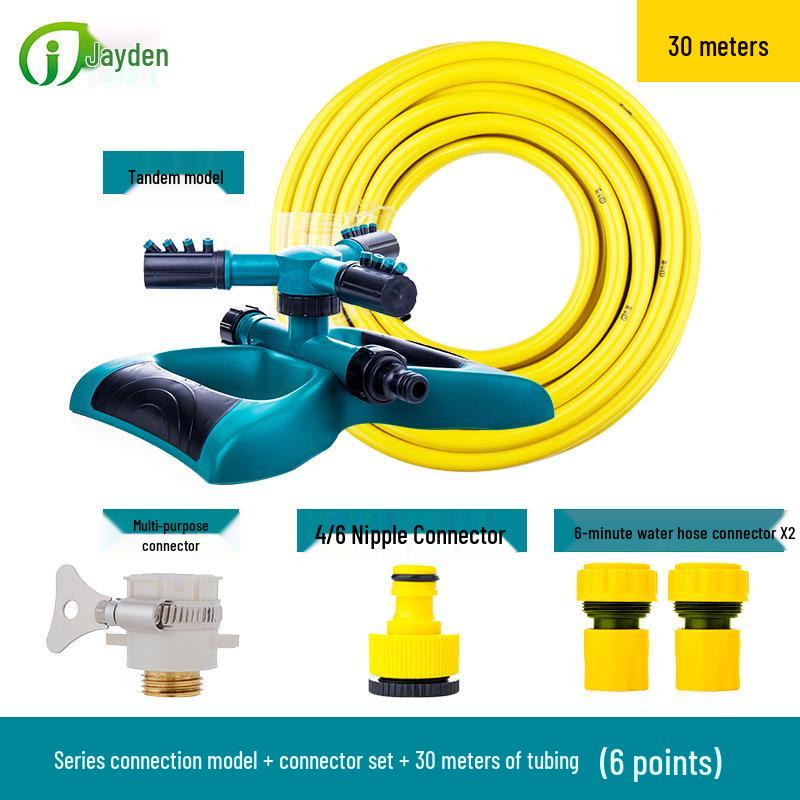 360° Garden Rotating Sprinkler for Lawn Irrigation & Roof Cooling