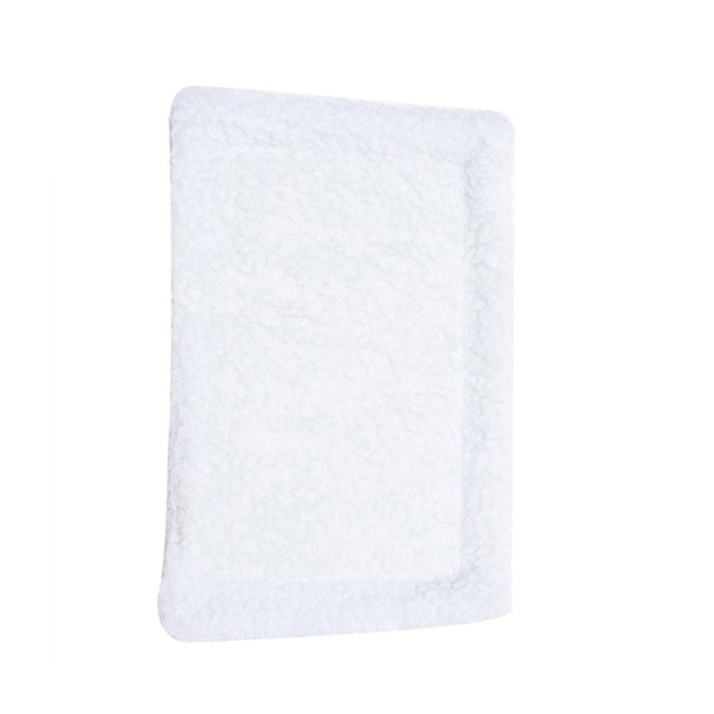 Double-sided Small Pet Warm Mat Plush Hamster Small Mat Guinea Pig Nest Mat Easy to Carry Rectangular Rabbit Bed Cushion Mat