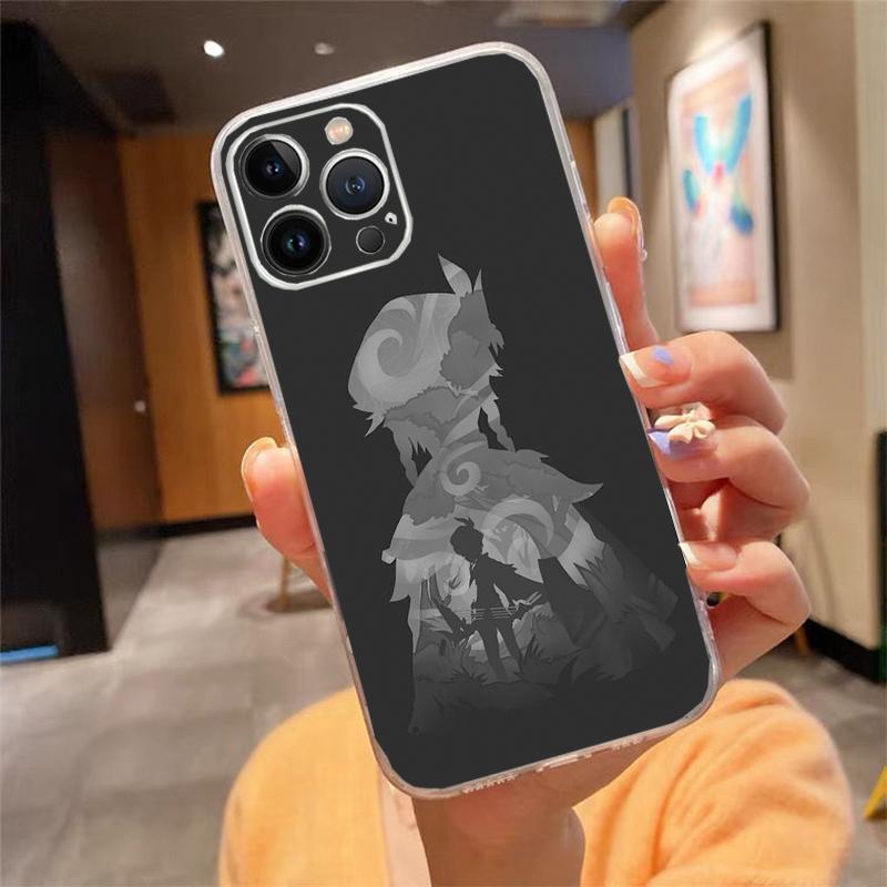 Phone Case For iphone 17 Pro Max Air 16 15 14 13 Pro Max 15 16 Pro 15Plus Anime Genshin Impact