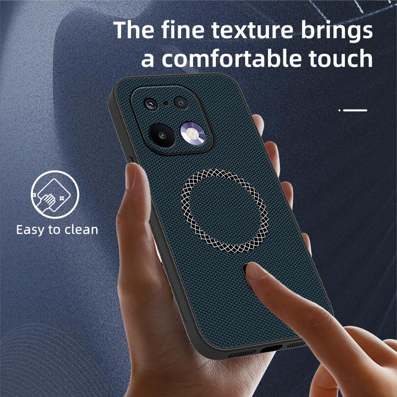 Für Realme 16 Pro Stoßfeste Magnetische Lade-Handyhülle Für Realme 16 Pro Plus Rutschfeste Ledertextur Schutzhülle