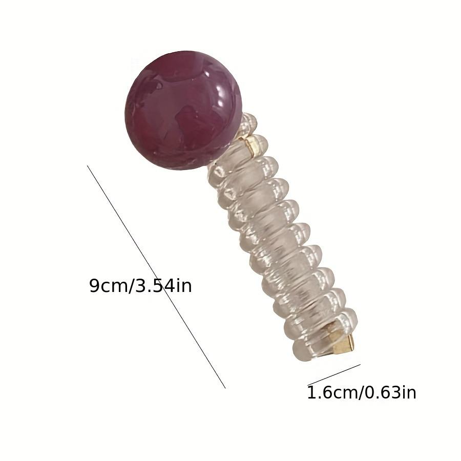 Chic Japanese-Inspired Spiral Hair Tie - Acrylic, Cute & Sweet Ponytail Holder for Women and Girls
