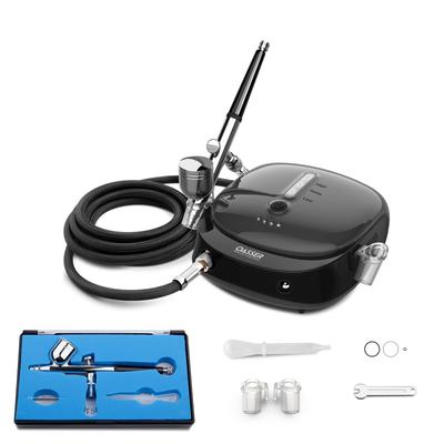 Oasser AK1 Airbrush Set Mini Compressor 1000mAh Dual Pressure Adjustment AC Power