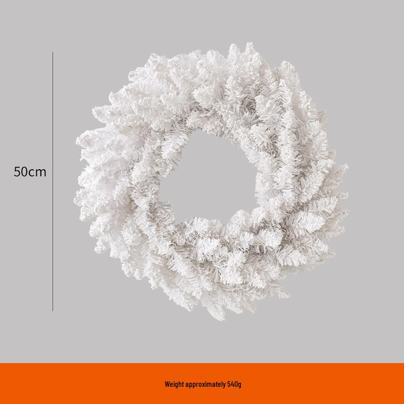 NUCHI White Christmas Wreath Vine Door Hanger Decoration