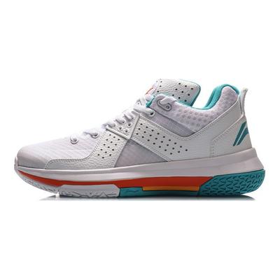 Li Ning Wade All City 5 Non-Slip Wear-Resistant Low-Top Basketball Shoes Men Sneaker White ABAP129-6