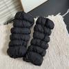 Fluffy Down Cotton Leg Warmers Thickened Boots Cover Fashion Loose Socks Foot Cover  Women