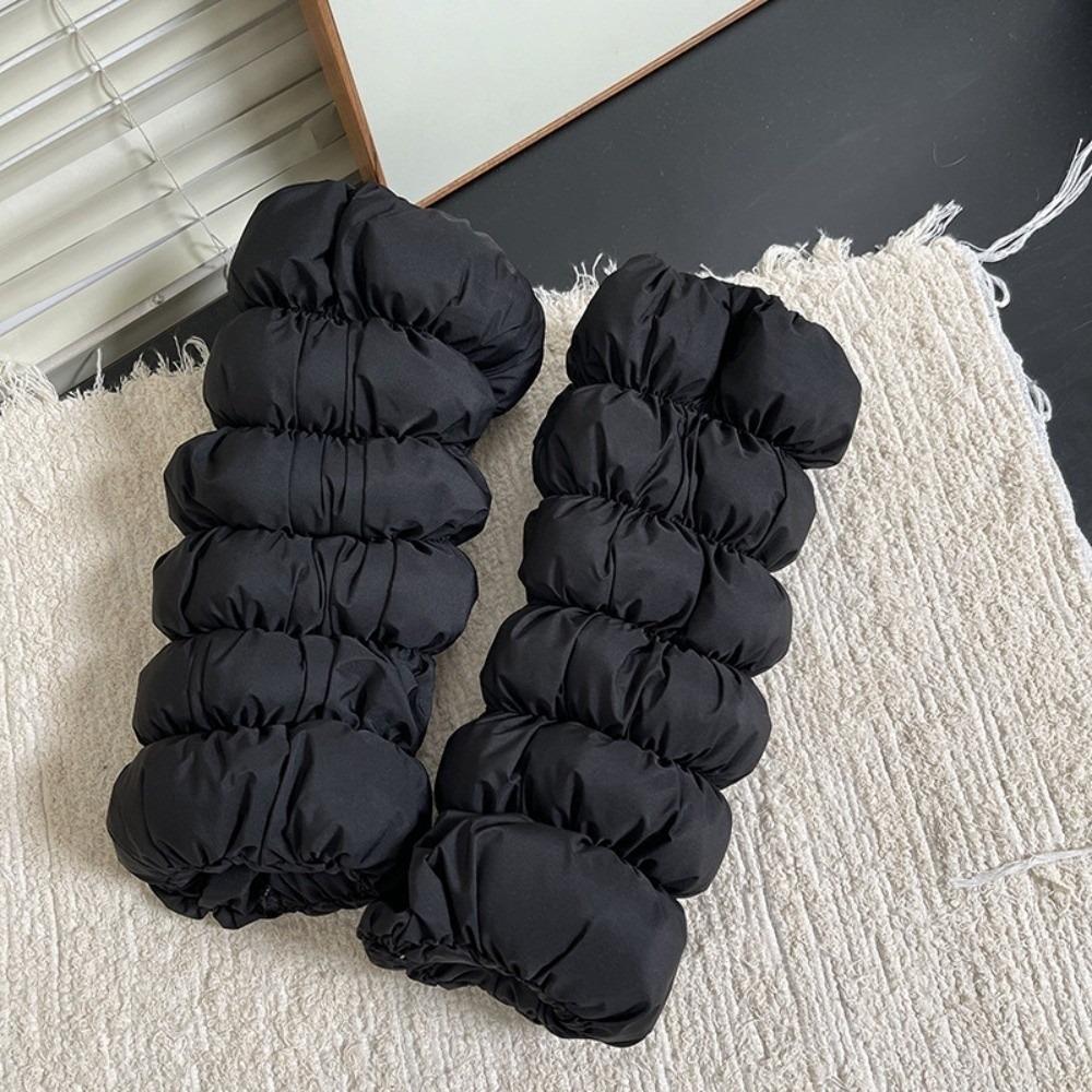 Fluffy Down Cotton Leg Warmers Thickened Boots Cover Fashion Loose Socks Foot Cover Women