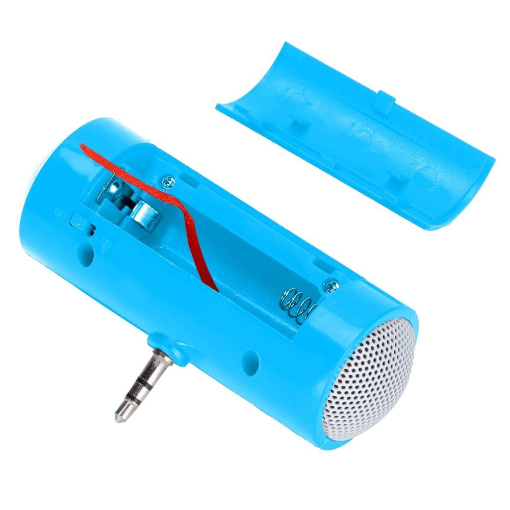 

3.5mm Jack Stereo Mini Speaker Wireless Speaker Amplifier Easy to Carry Plug in Speaker Tablets синій