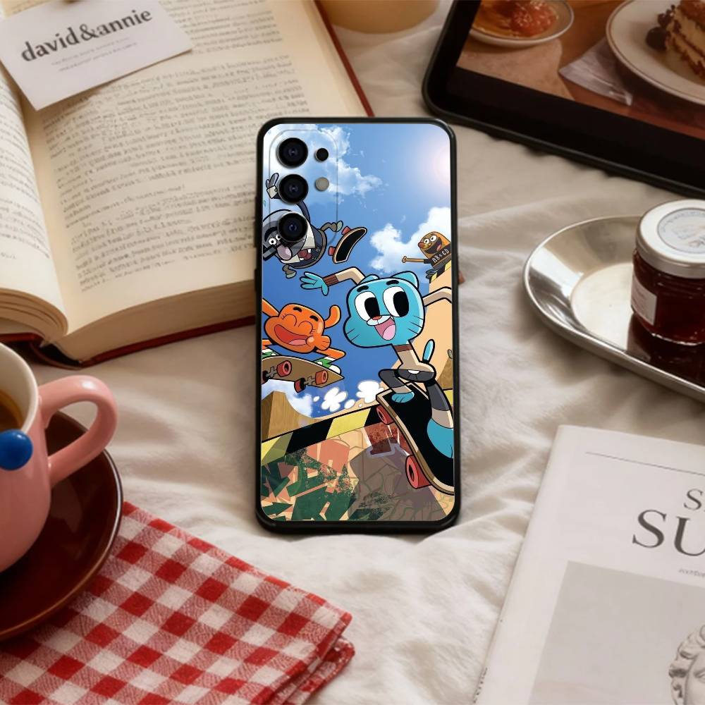 The Amazing W-World of Gumball   Phone Case For Samsung S 25,24,23,22,30,21,10,9,Ultra,Plus,Lite,FE,4,5 G Soft Black Case