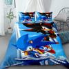 Sonic Cartoon Duvet Cover For Kids, Cool Anime Bedding Set, Duvet Cover With 2 Pillowcases, Bedroom Decor, Kids And Teens