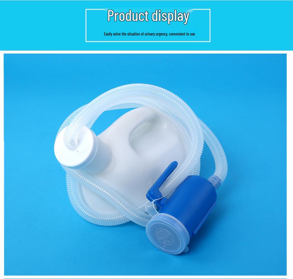 Men's Urinal with Tube for Bedside Use - Ideal for Bedridden and Elderly Patients