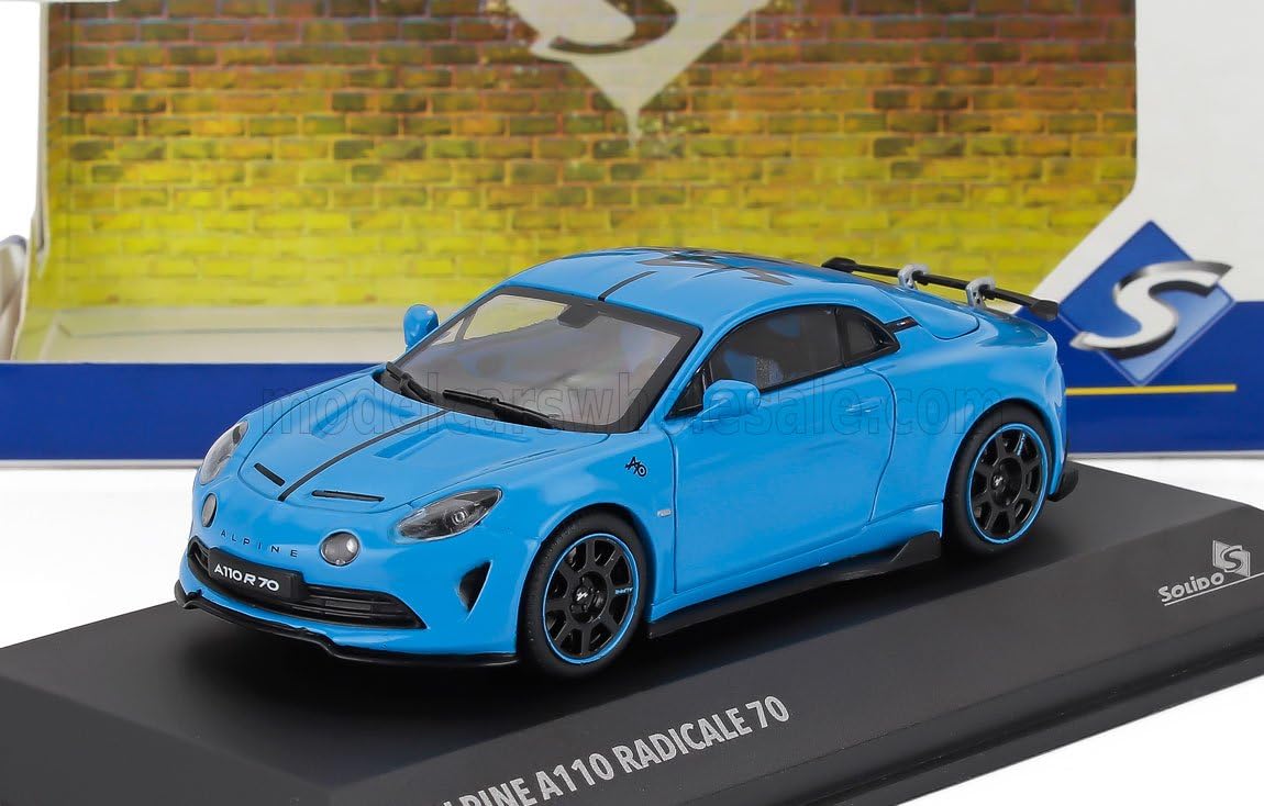 SOLIDO Alpine Miniature Car 1/43 ALPINE A110 RADICALE 70 COUPE 2024 (Blue) синий