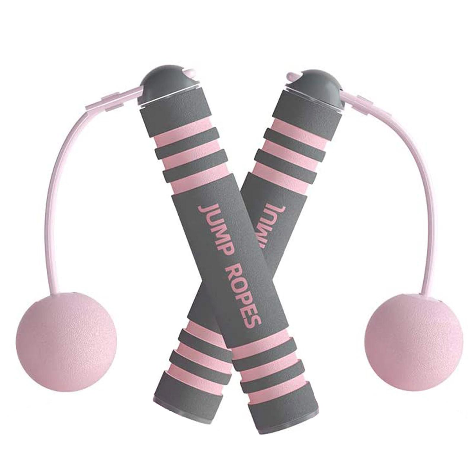 

Беспроводная скакалка для детей и взрослых, не запутывается, скоростные скакалки для прыжков, унисекс, скакалка, портативное оборудование для фитнеса розовый