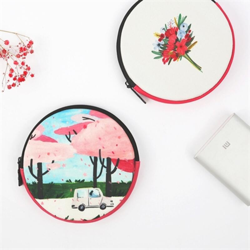 

Circle Pouch Collection A 4. Spring Flowers