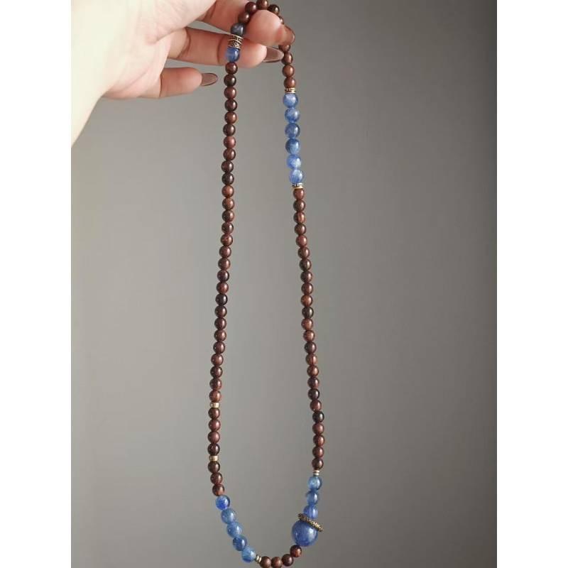 Stylish Sandalwood Bracelet Artisanal New Chinese Cultural Design For Men And Women