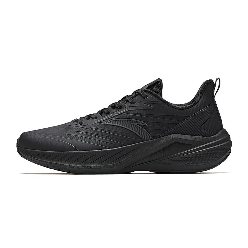 Anta Ling Feng Yun Ji Outdoor Sports Fashion Support Rebound Low Top Casual Running Shoes Men Sneaker Basic-Black Castle-Gray 912545501-4
