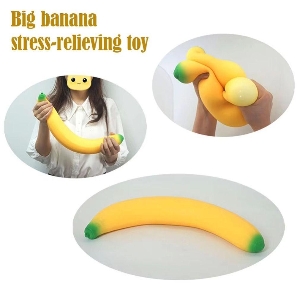 Sensory Simulated Banana Vent Toy Release Hand Slow Rebound Toy ADHD Support