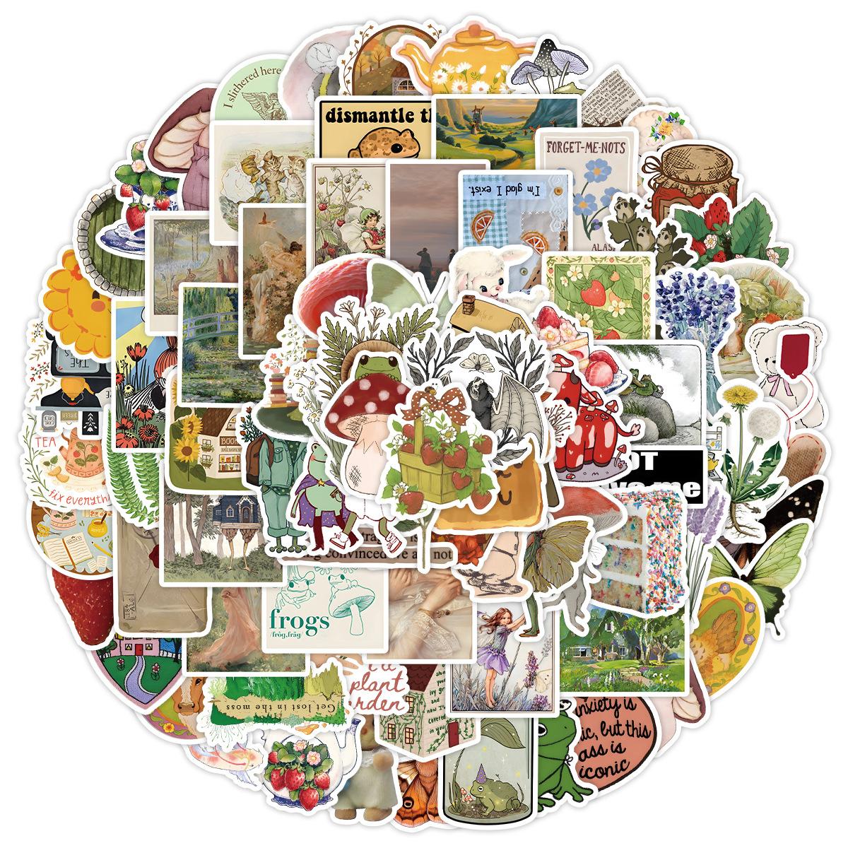 

100 Милых Фэн-шуй Цветных Сказочных Граффити Наклеек Детские Наклейки Водонепроницаемые Декоративные Наклейки