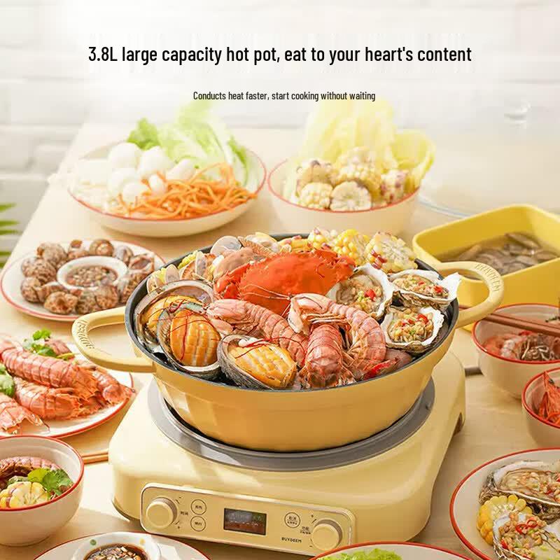 Buydeem 28cm Enamel Non-stick Soup Pot