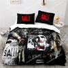 Horror Saw Movie Bedding Set 3D Duvet Cover Pillowcase Comforter Bedclothes Queen King Size Drop Shipping Duvet Cover Bed Set