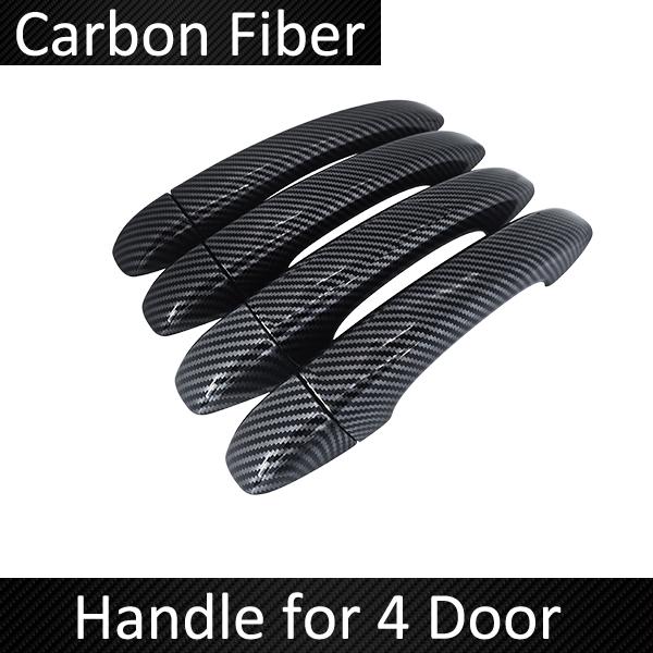 Carbon Fiber Door Handle Cover Fit for Renault Express Van Car External Protective Film Accessories Decorate Stickers