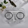 Candy Color Girls Contact Lenses Box Mini Clear Portable Contact Lens Case with Tweezer Suction Stick Set for Travel Kit Holder