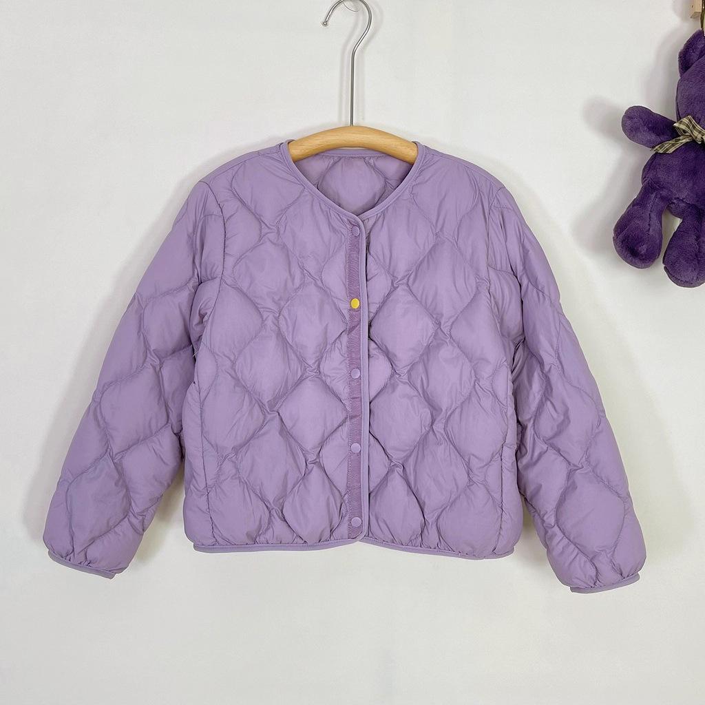 Neue leichte Daunenjacke für Jungen, Mädchen und Kinder, kurz, locker, mit Daunenfüllung für den Winter