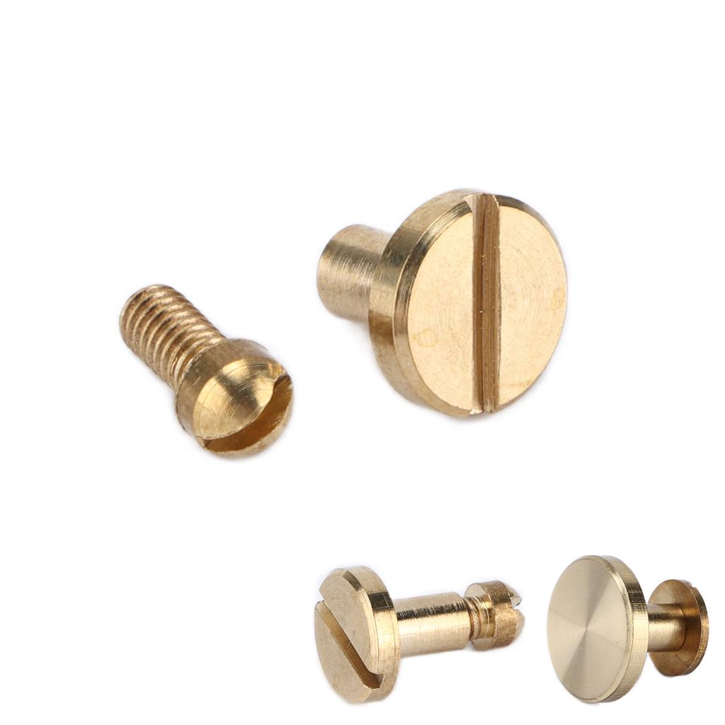 10 Sets Book Binding Screw Easily Binding Disassemble Sturdy DIY Ledger Rivets for Leather Crafts Le