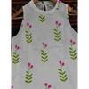 Floral Printed Sleeveless Top Kurti Palazzo Set Indian Women's Kurta Cord Set