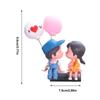 Cartoon Couple Car Decoration Auto Interior Decoration Sliding Decoration Car Balloon Doll Figurine Couple Statue For Car Home