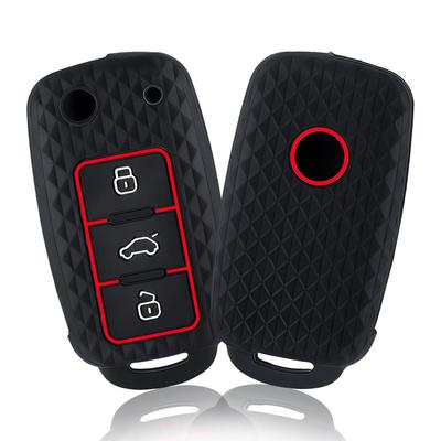 3 Buttons Car Silicone Remote Key Case Cover for VW Golf 4 5 6 7 Bora Jetta POLO MK4 MK6 Bora Passat B5 B6 Superb Tiguan Beetle