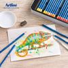 Shachihata Artline LIBERIO Watercolor Set with Watercolor Brush and Sharpener Pencils, 60-Color (KCPL-W60C/H)