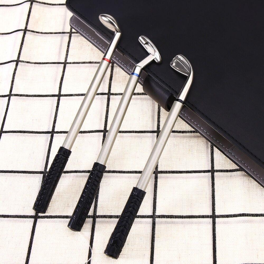 Signing Pen Black/Red/Blue Ink Golf Club Gift Gel Pen Ballpoint Pen Golf Putter Pen Set Neutral Pen