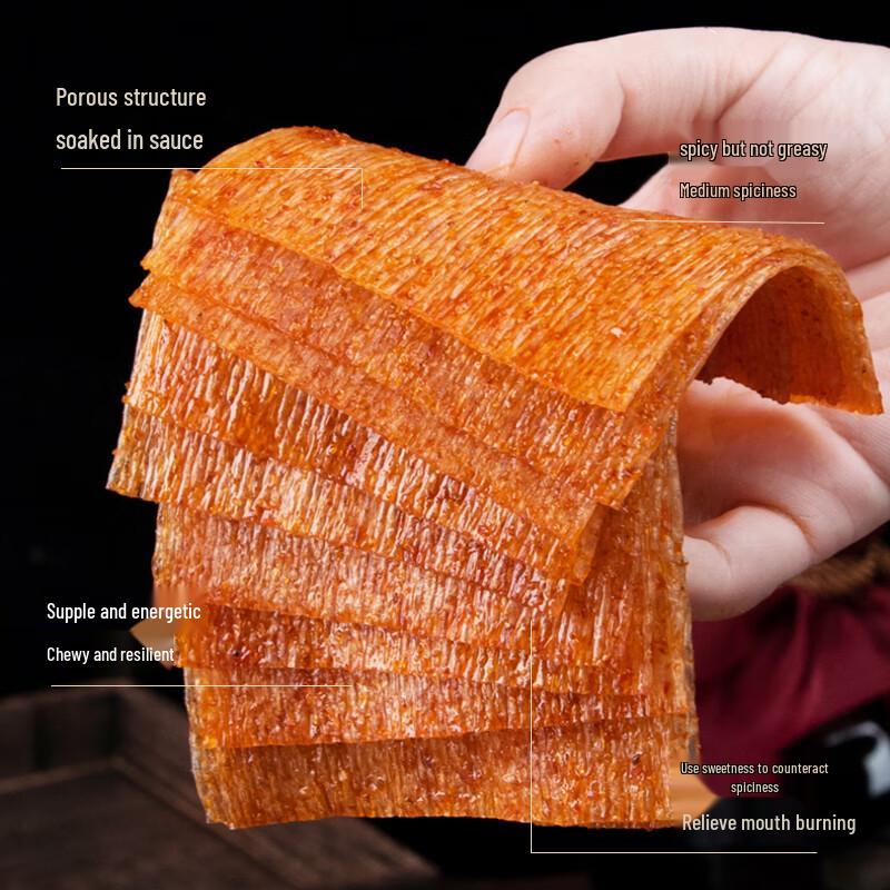 Xiaohuato Spicy Bean Curd Strips Snack