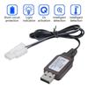 Portable USB Charging Cable Power Cord for Remotes Control Toy Batteries 8.4V 250mA With Safety Circuit Protections