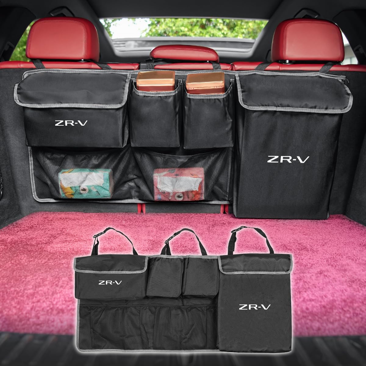 

Dedicated Trunk Storage Car Storage Car Seatback Trunk Storage Bag for Compatible with 6 Large Easy to Accessory ZR-V Pocket, Bag, Pocket, Cars, ZRV,