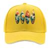 Retro Island Wave Silhouette Collect Sandwich Baseball Cap Sun Cap Outdoor Workouts Hat