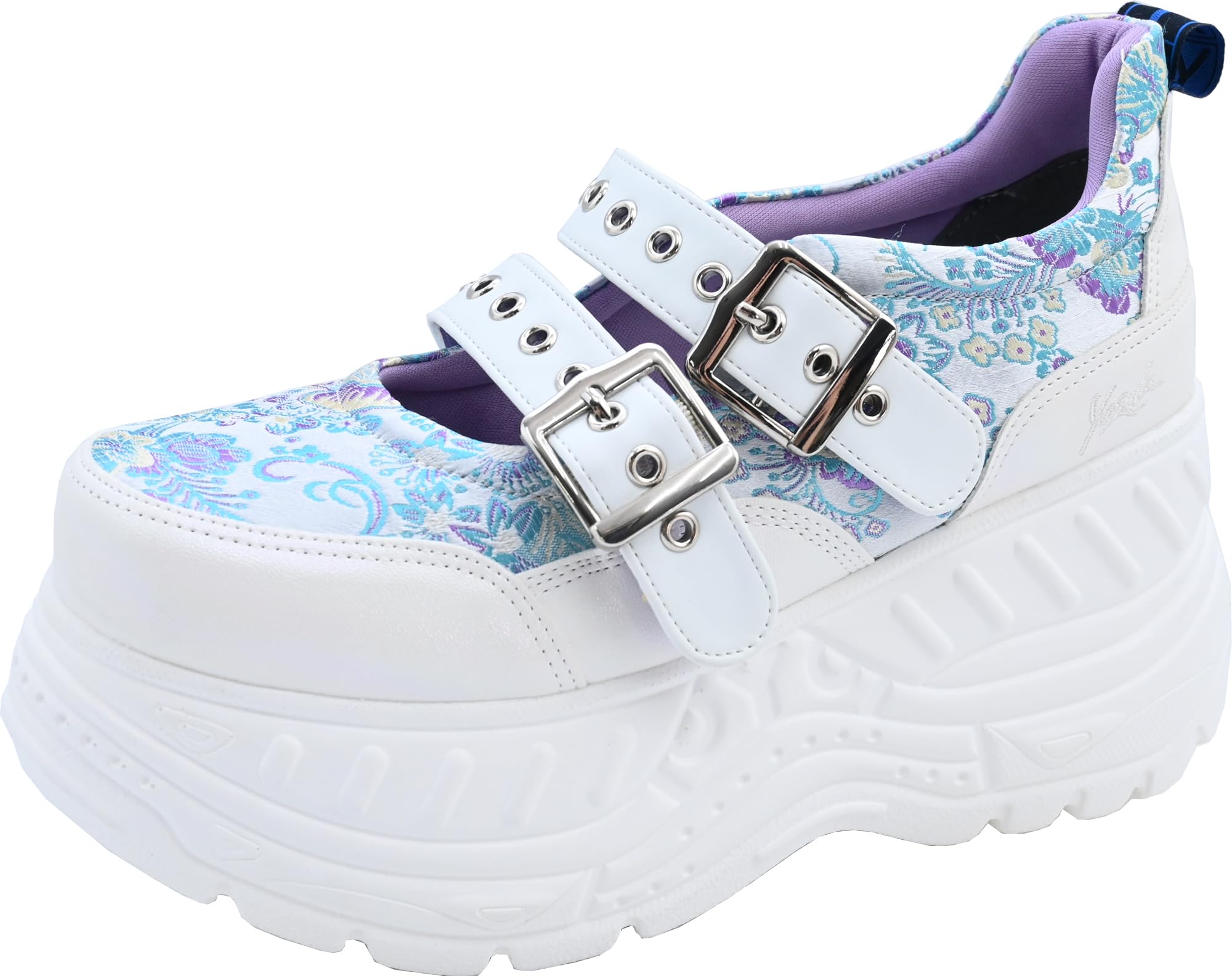 

Кеды на платформе с ремешком