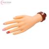 Hand Model Nail Art Fake Hand Flexible Soft Adjustable Plastic Finger Practice Prosthetic Model Manicure Training Display Tool