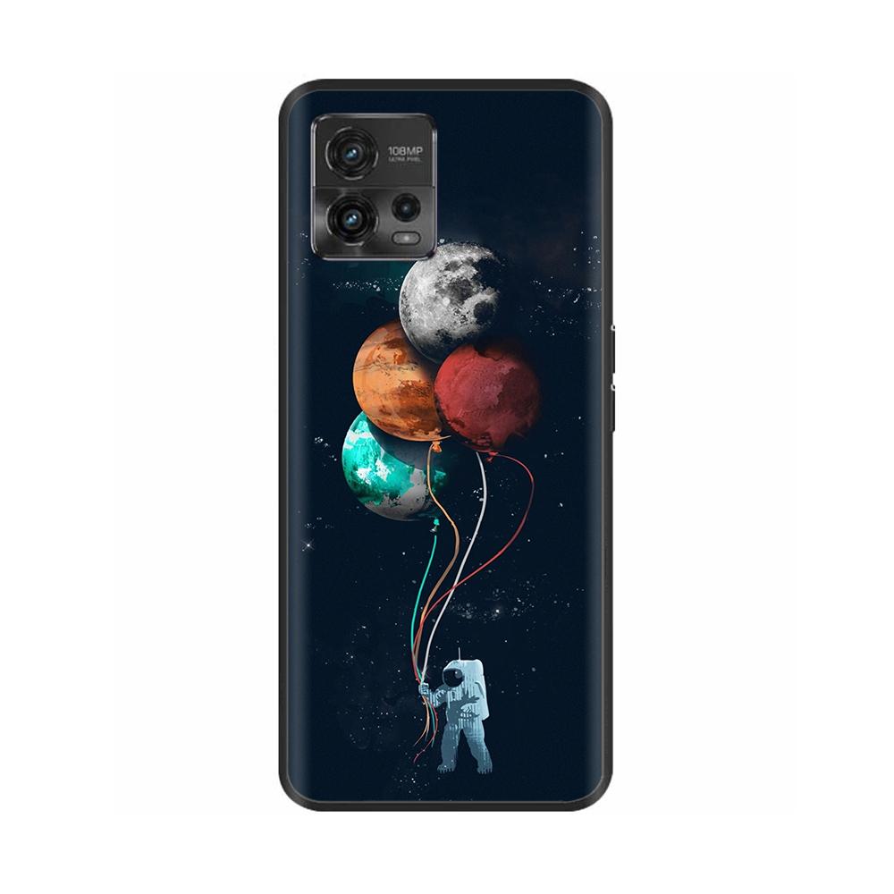 For Motorola Moto G72 Case G 72 Soft Black Painted Silicone Bumper Back Cover For Motorola Moto G72 Case 6.55" Coque Fundas Capa