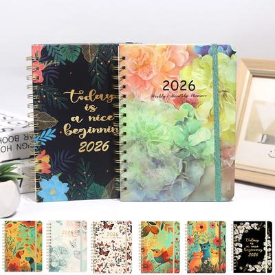 High Quality A5 2026 Planner Weekly and Monthly Jan.2026 - Dec.2026 Academic Planner Agenda Monthly Tabs Calendar 2026