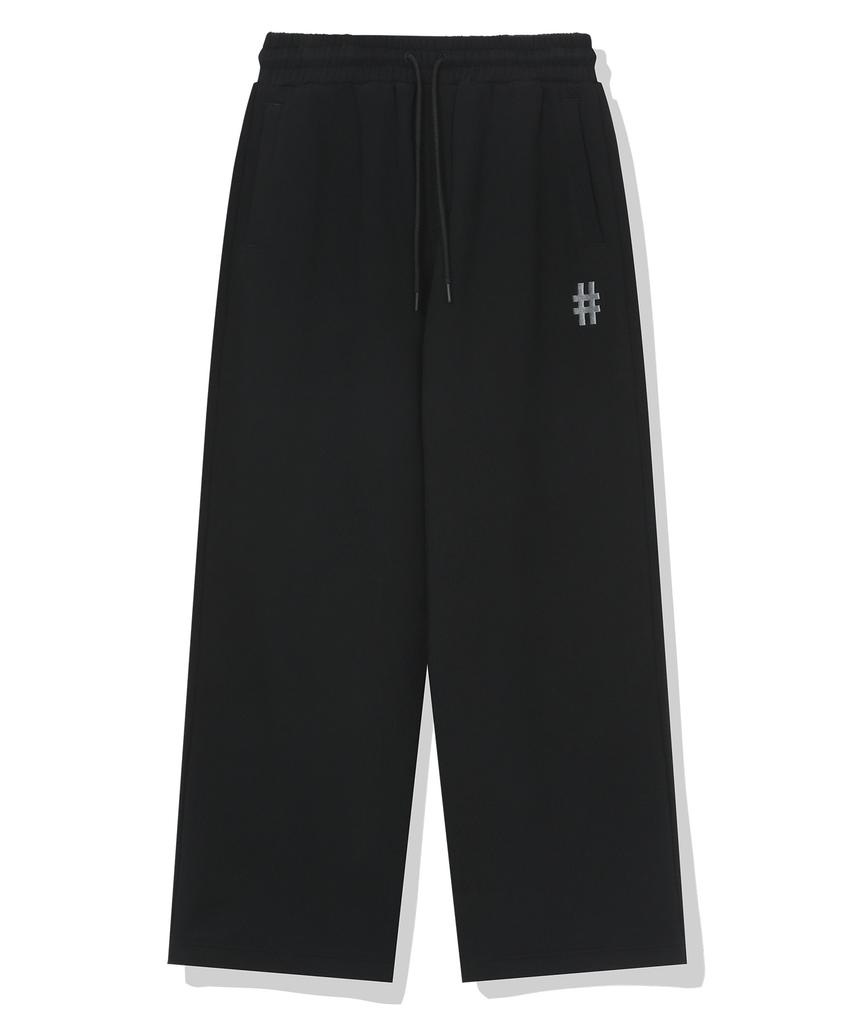BEENTRILL Essential Hashtag Logo Fleece-Lined Sweatpants (Black)