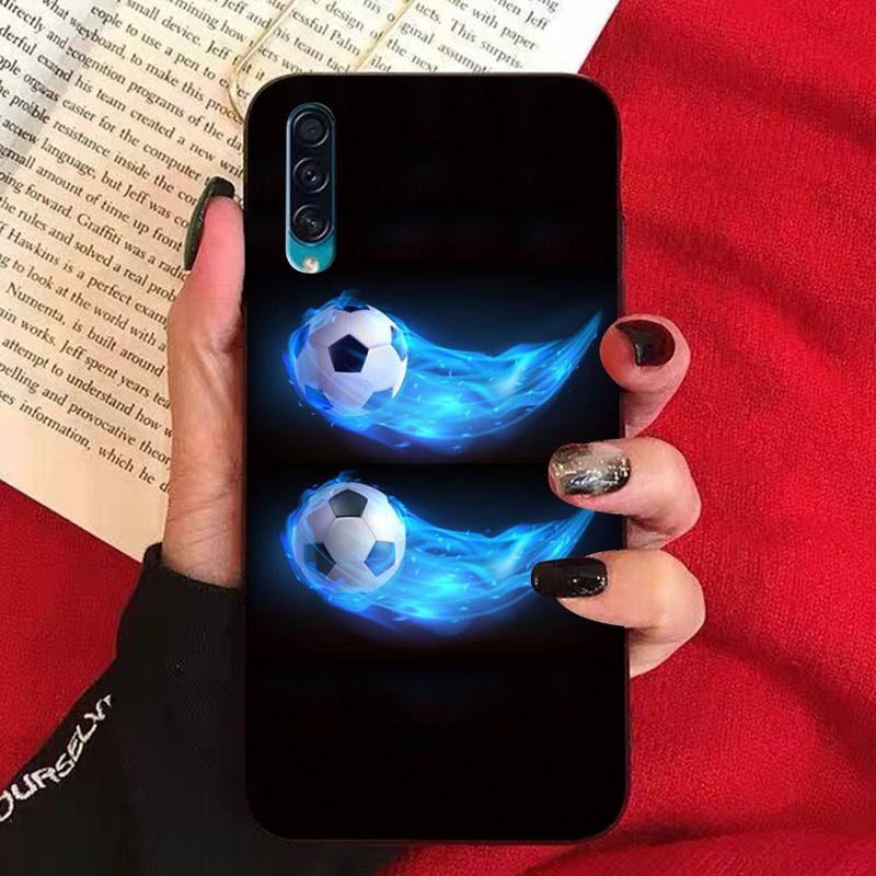 

Чехол для телефона с огненным футбольным мячом для Samsung A51 01 50 71 21S 70 31 40 30 10 20 SE 11 91 A7 A8 Samsung A22 4G