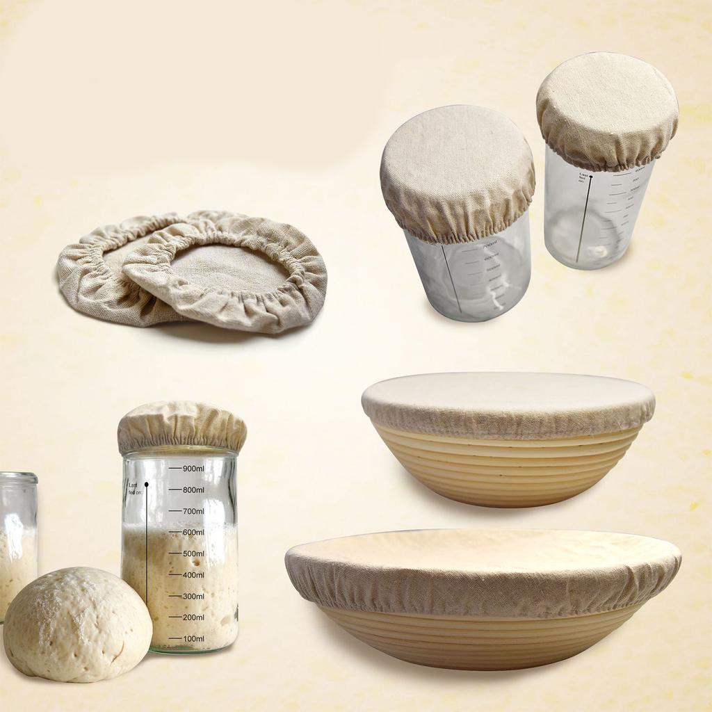 Adjustable Elastic Edges Cotton Cover Fit Various Size Fermentation Jars Petri Dishes and Kitchen Bowls