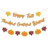 Thanksgiving Party Decorations Set With Maple Leaf Banners Hanging Flags Home Table Wall Decoration