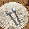 2 Piece Long Handle Camping Spoon Fork Set Ultralight Outdoor Dinnerware Set  Kitchen